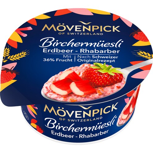 MÖVENPICK Birchermüsli Erdbeer-Rhabarber 5 % Fett