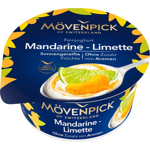 MÖVENPICK Feinjoghurt Limette-Mandarine 14 % Fett