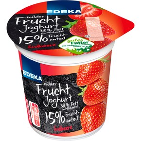 EDEKA Fruchtjoghurt 3,8% Fett Erdbeere Bild 0