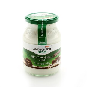 Andechser Natur Bio-Cremejogurt mild Stracciatella Bild 0